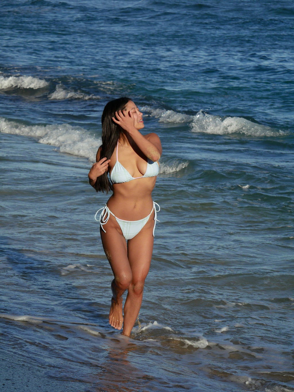 Barbara Bikini Set — Coastal Plaid
