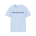 Revolution Graphic T-Shirt — Minimalist Purple Text Tee