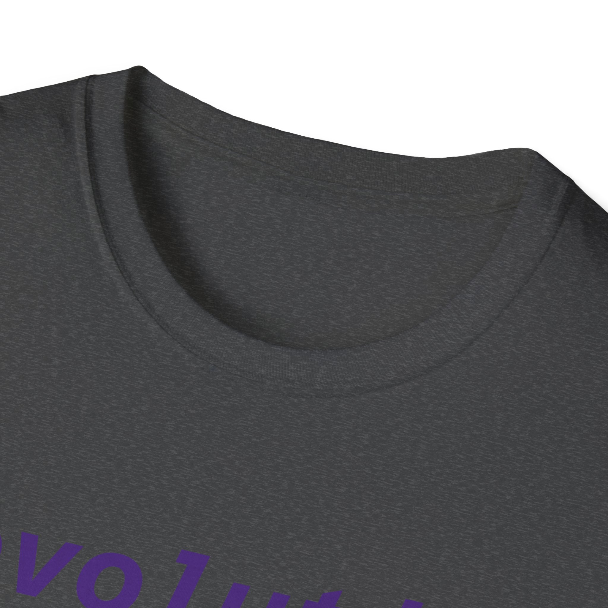 Revolution Graphic T-Shirt — Minimalist Purple Text Tee