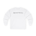 American Militia Long Sleeve Tee — Post‑Apocalyptic Silhouette Graphic