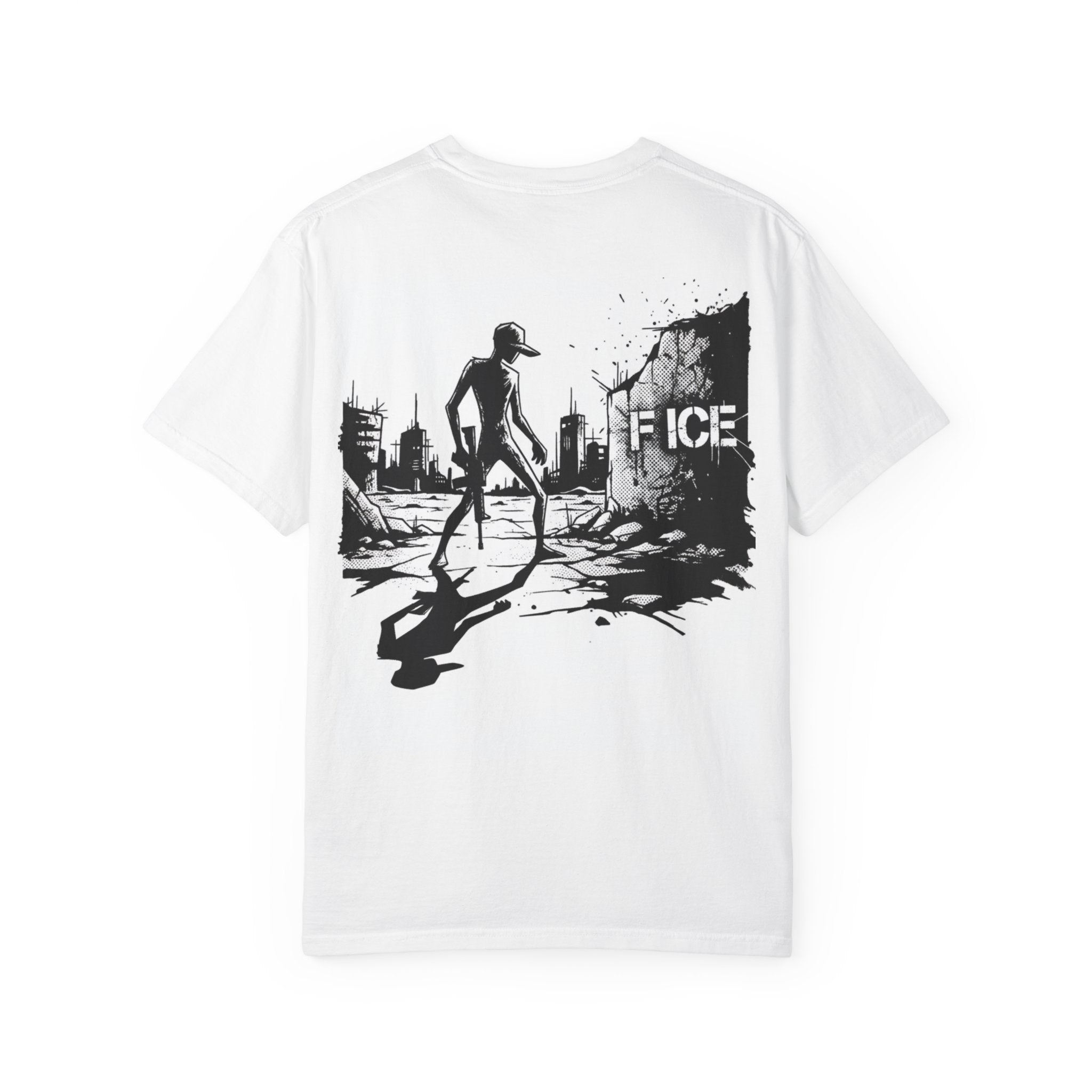 American Militia Graphic T-Shirt — Post‑Apocalyptic Street Art Tee