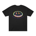 Graphic Tee — "Purple Revolution" Smiley Piano Design