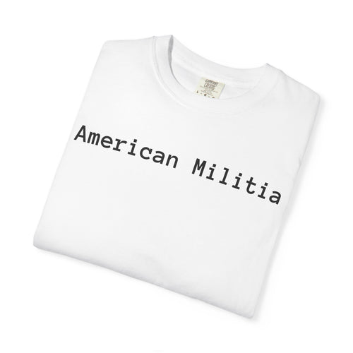 American Militia Graphic T-Shirt — Post‑Apocalyptic Street Art Tee