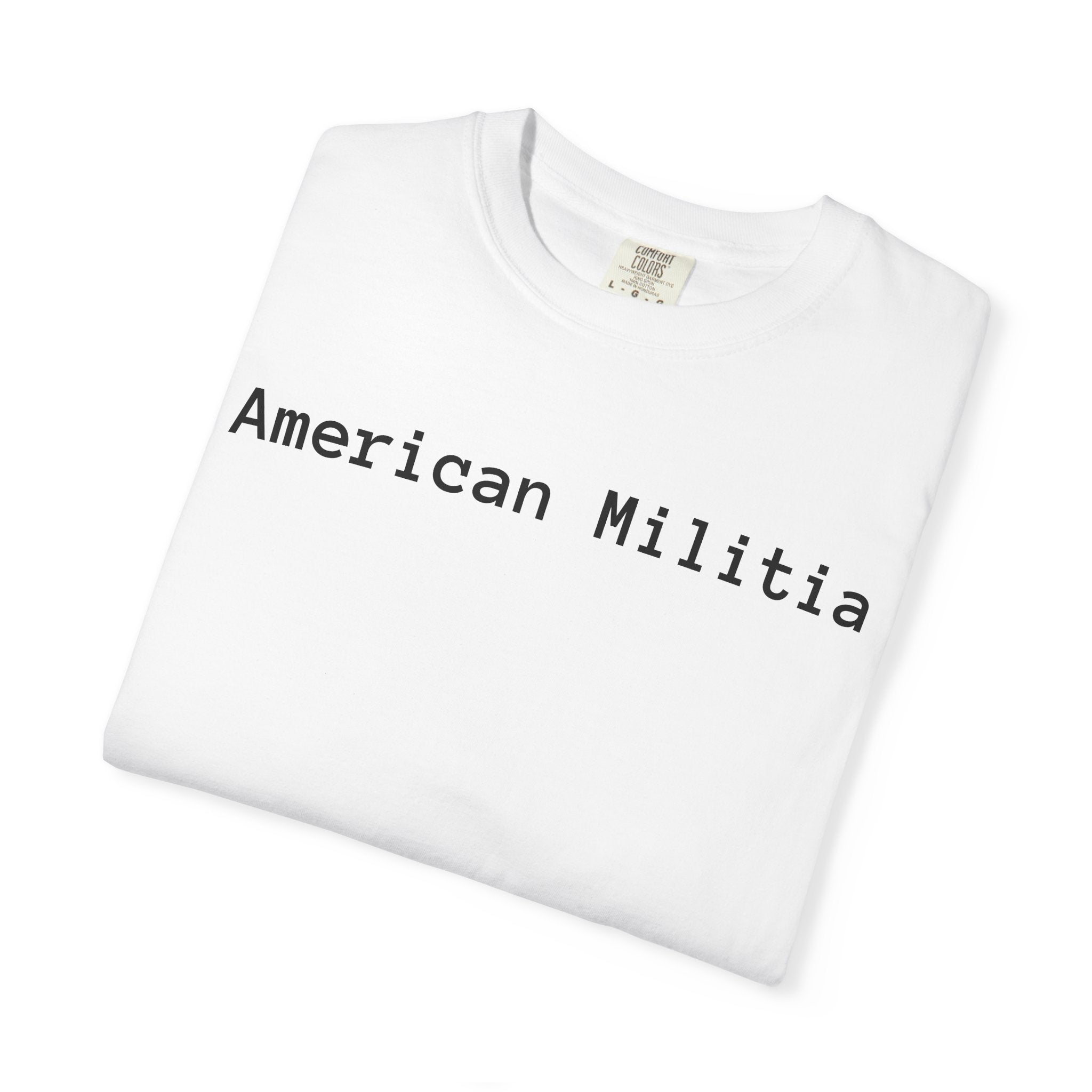 American Militia Graphic T-Shirt — Post‑Apocalyptic Street Art Tee