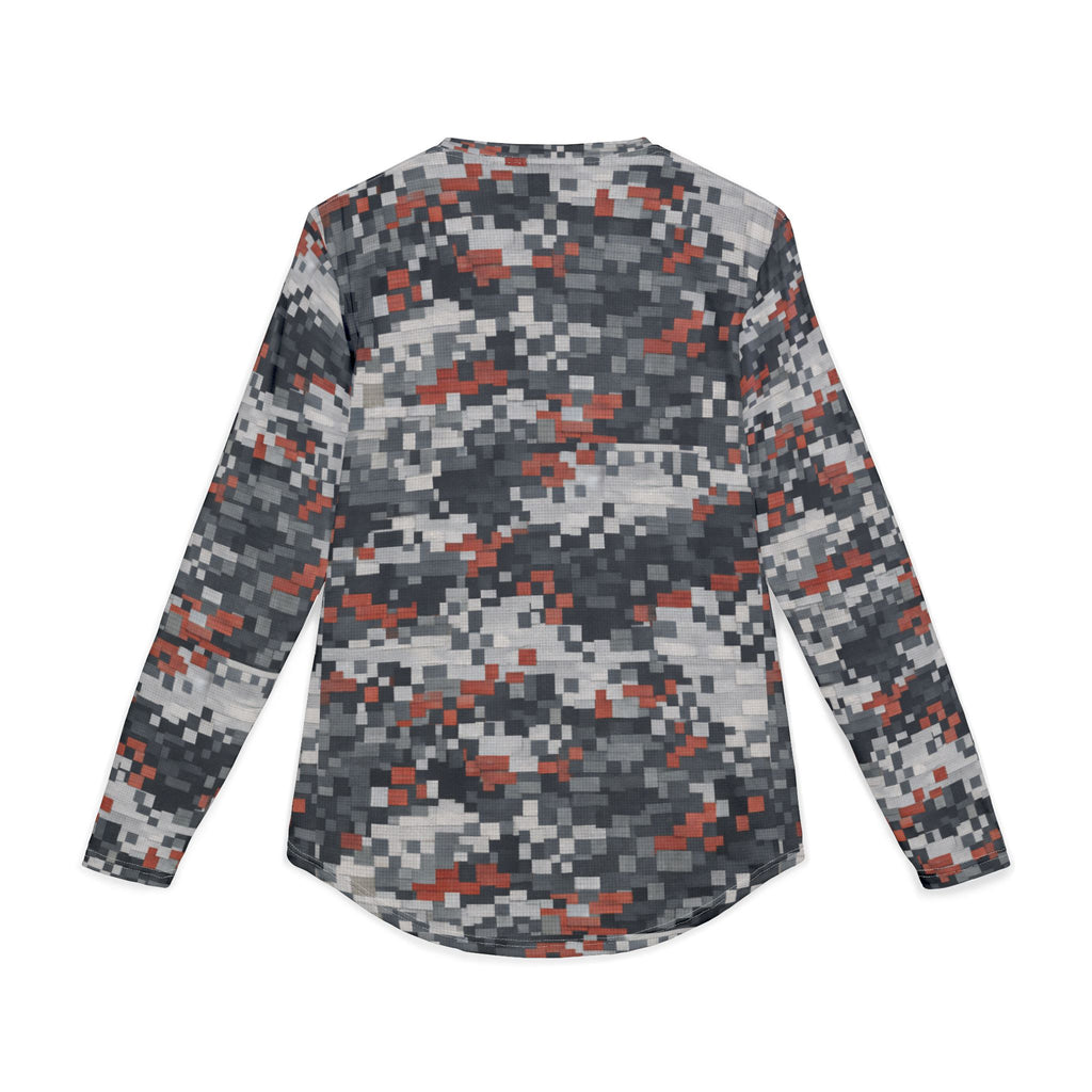 Men's Pixel Camo UV Long Sleeve Shirt — Sun Protection Fishing & Outdoor Top