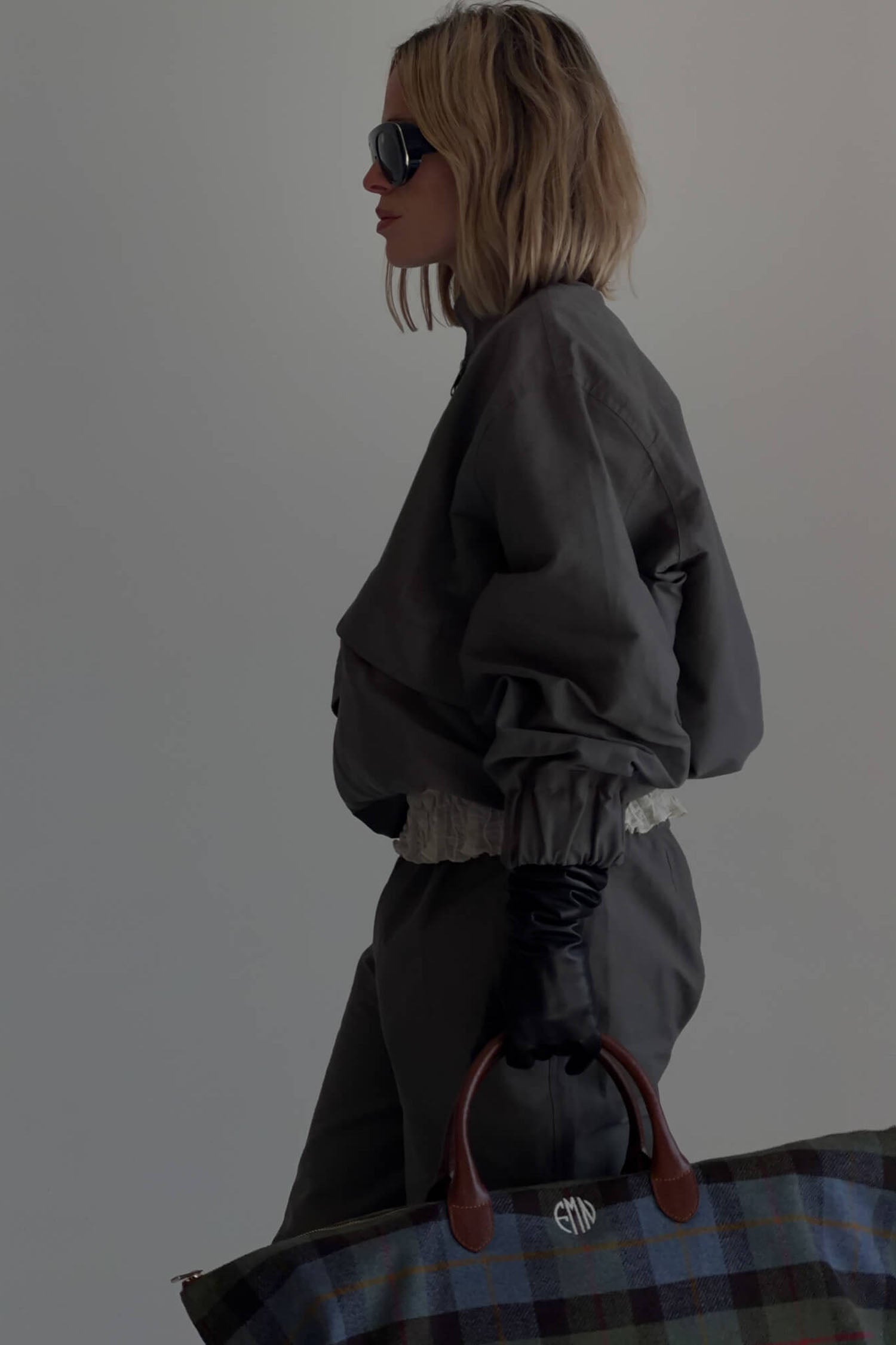 SABLE JACKET IN CHARCOAL