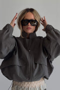 SABLE JACKET IN CHARCOAL