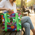 Jams World Lined Tote Bag - Hanger Swirl