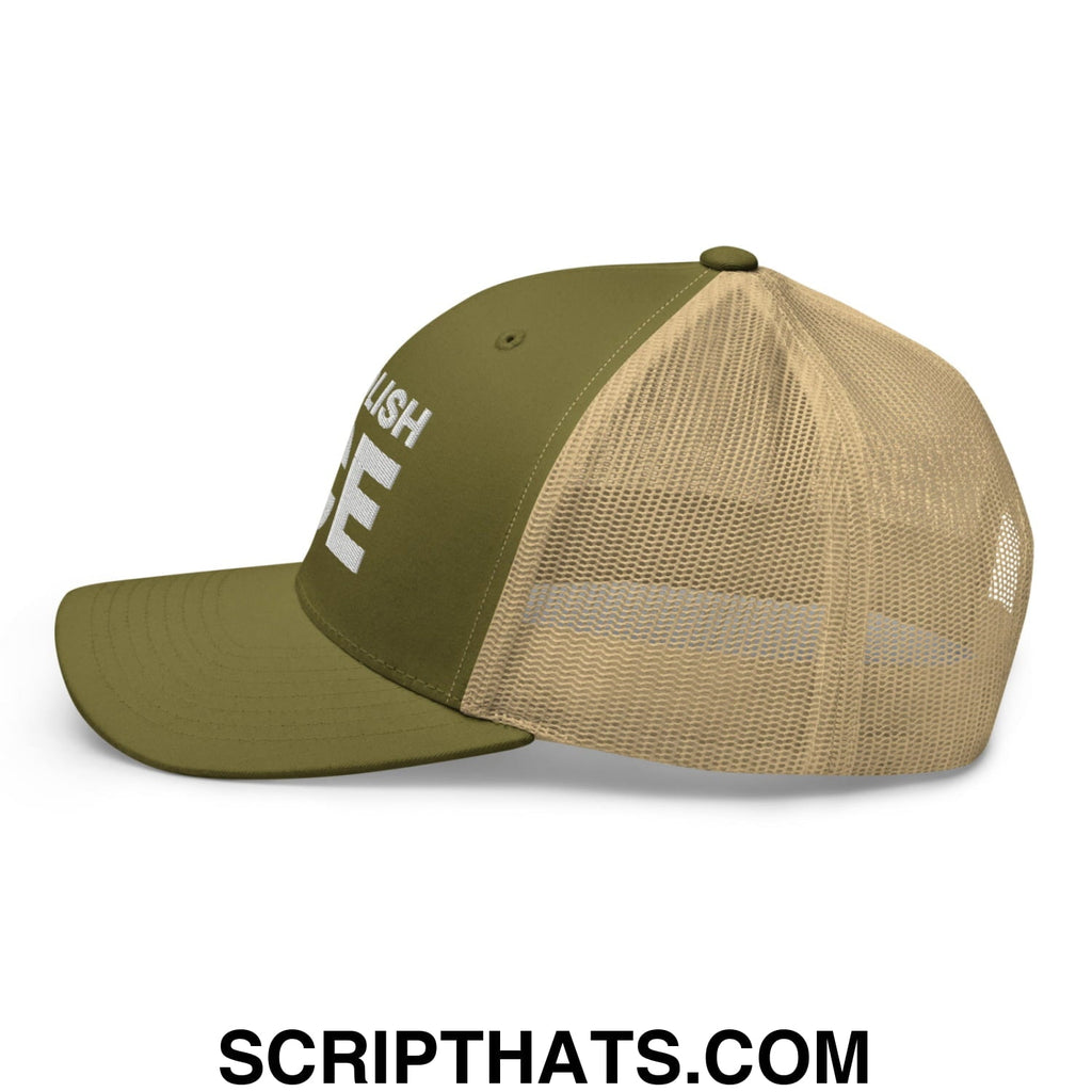 Abolish ICE Embroidered Mesh Trucker Hat