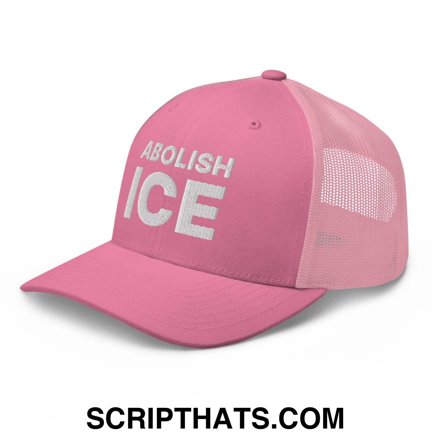 Abolish ICE Embroidered Mesh Trucker Hat