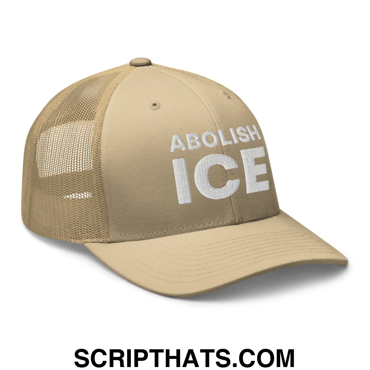 Abolish ICE Embroidered Mesh Trucker Hat