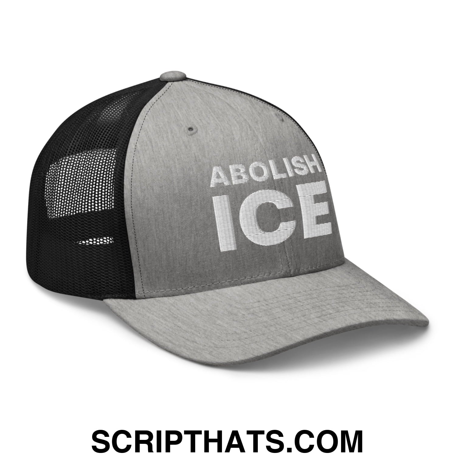 Abolish ICE Embroidered Mesh Trucker Hat