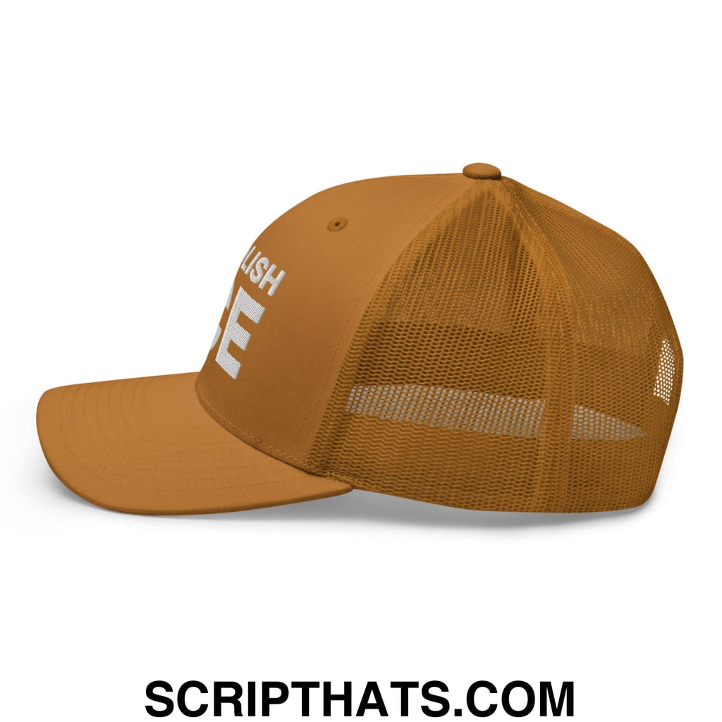 Abolish ICE Embroidered Mesh Trucker Hat