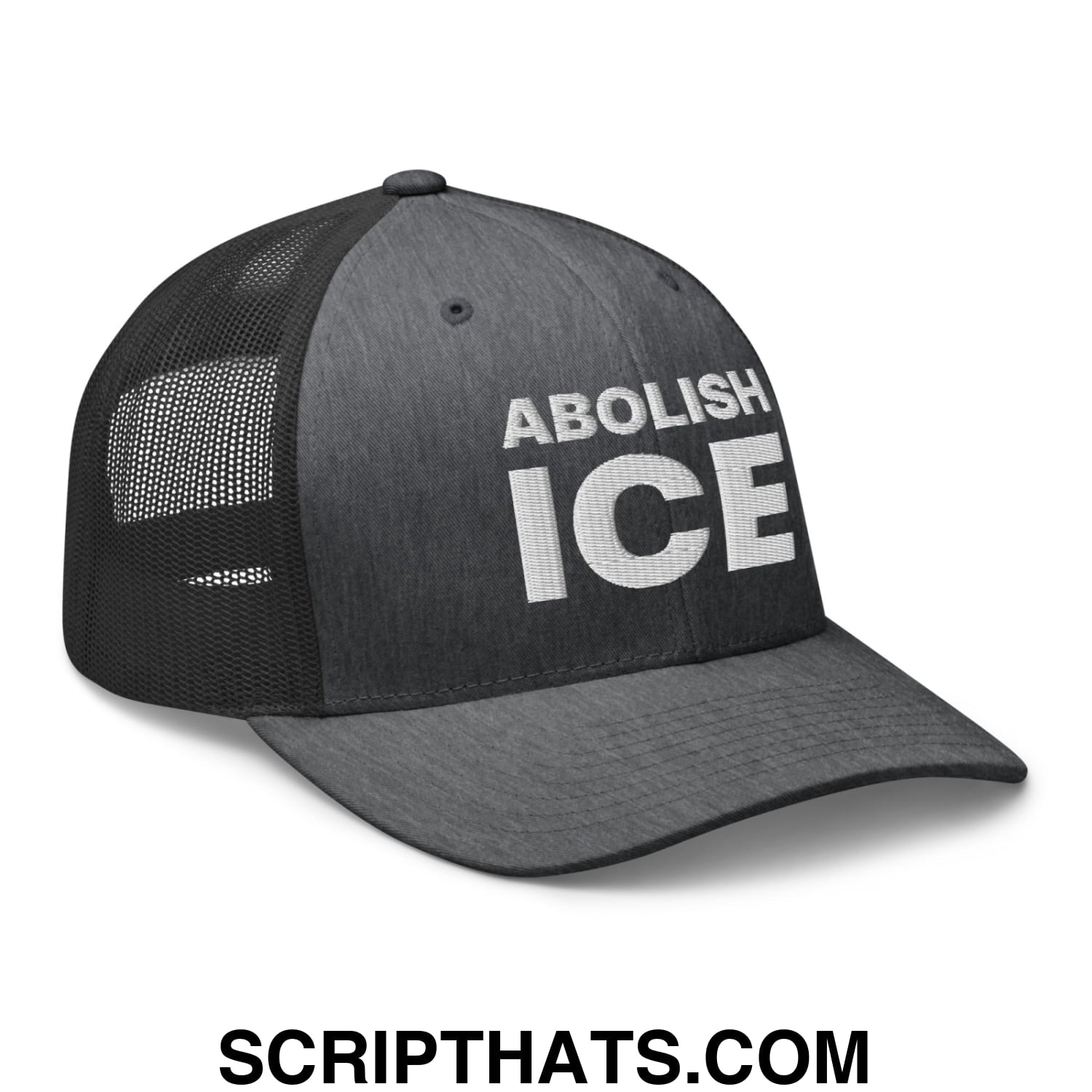 Abolish ICE Embroidered Mesh Trucker Hat