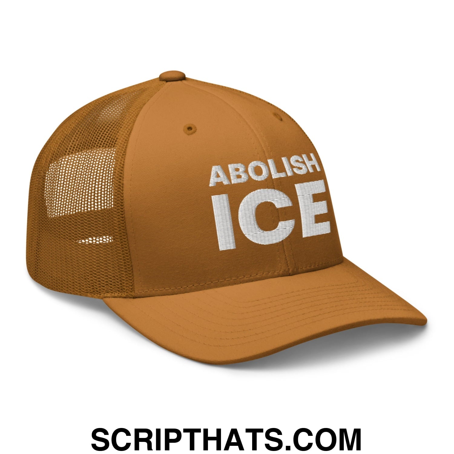 Abolish ICE Embroidered Mesh Trucker Hat