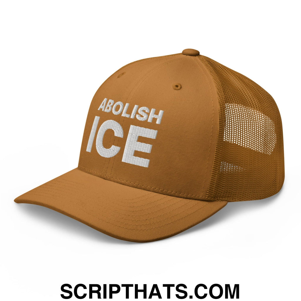 Abolish ICE Embroidered Mesh Trucker Hat
