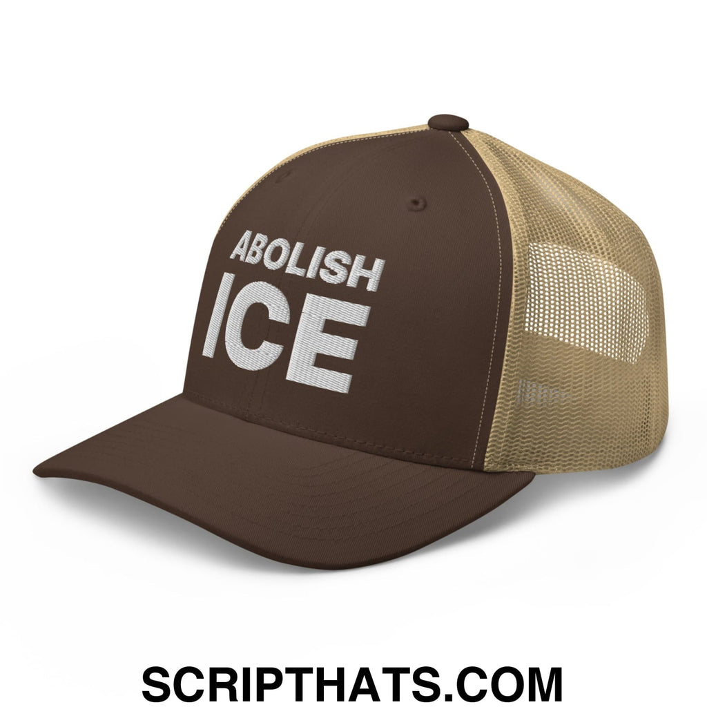 Abolish ICE Embroidered Mesh Trucker Hat