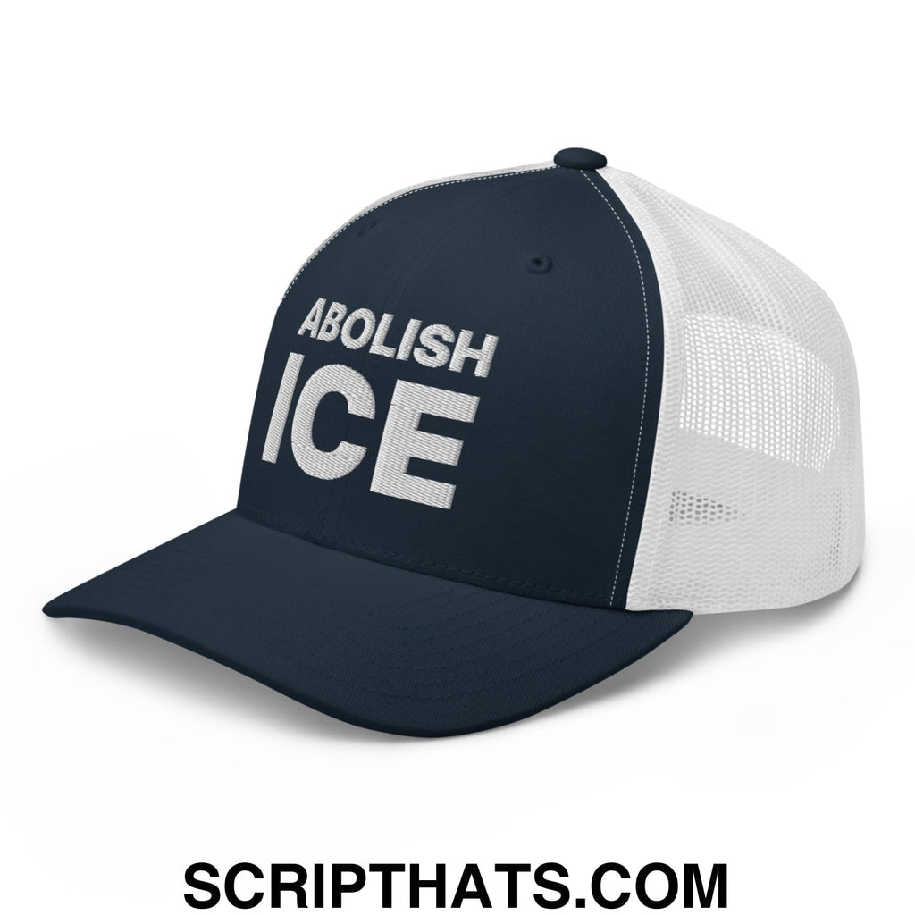 Abolish ICE Embroidered Mesh Trucker Hat