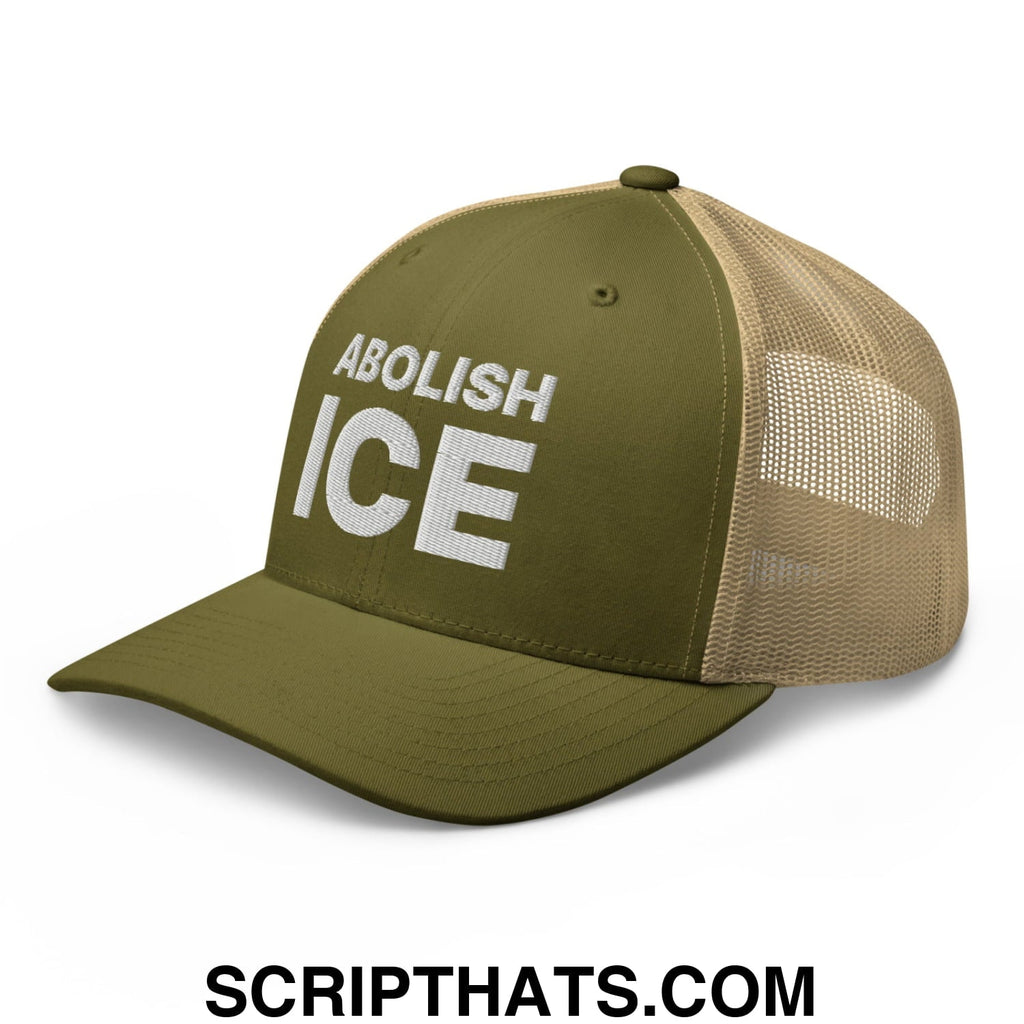 Abolish ICE Embroidered Mesh Trucker Hat