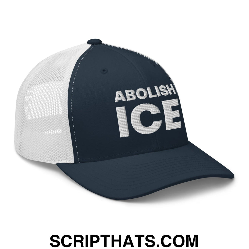Abolish ICE Embroidered Mesh Trucker Hat