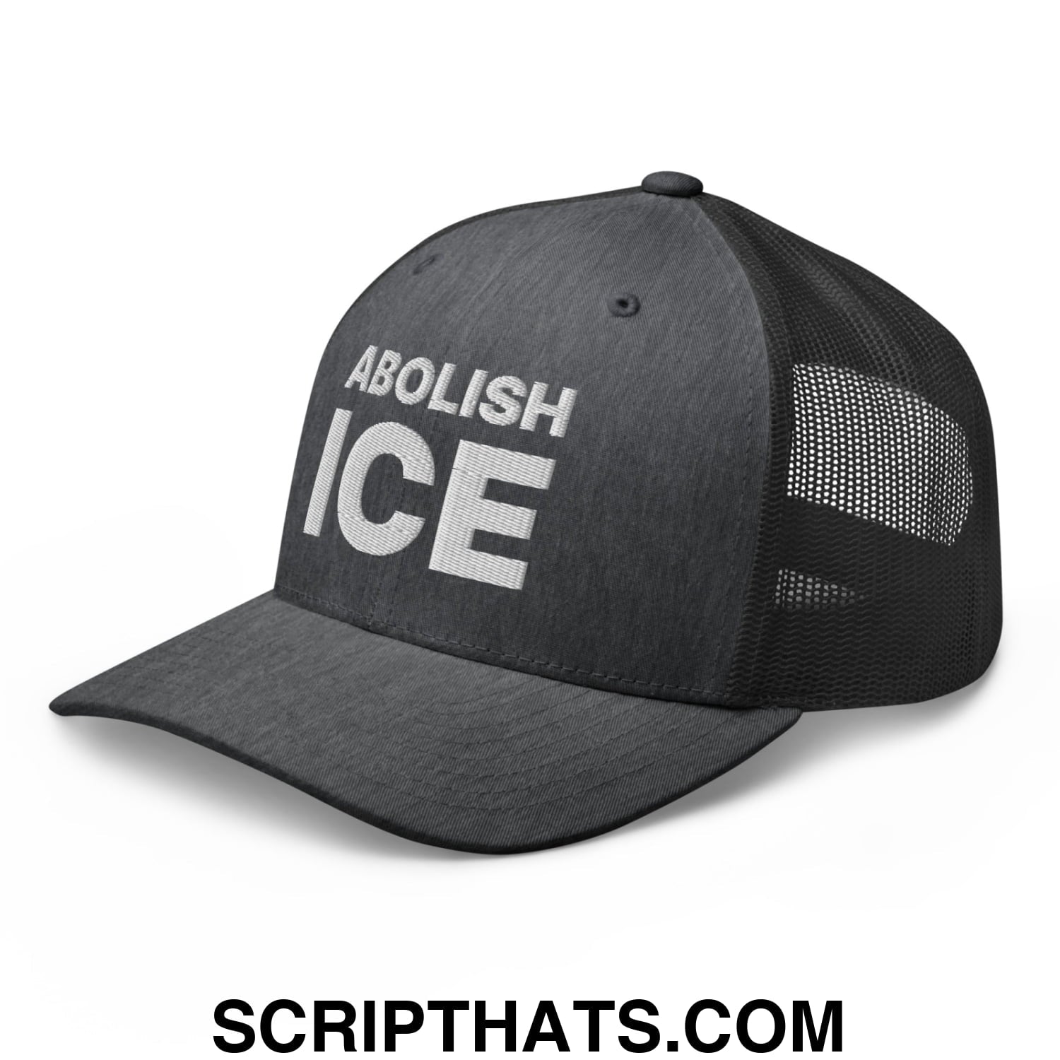 Abolish ICE Embroidered Mesh Trucker Hat
