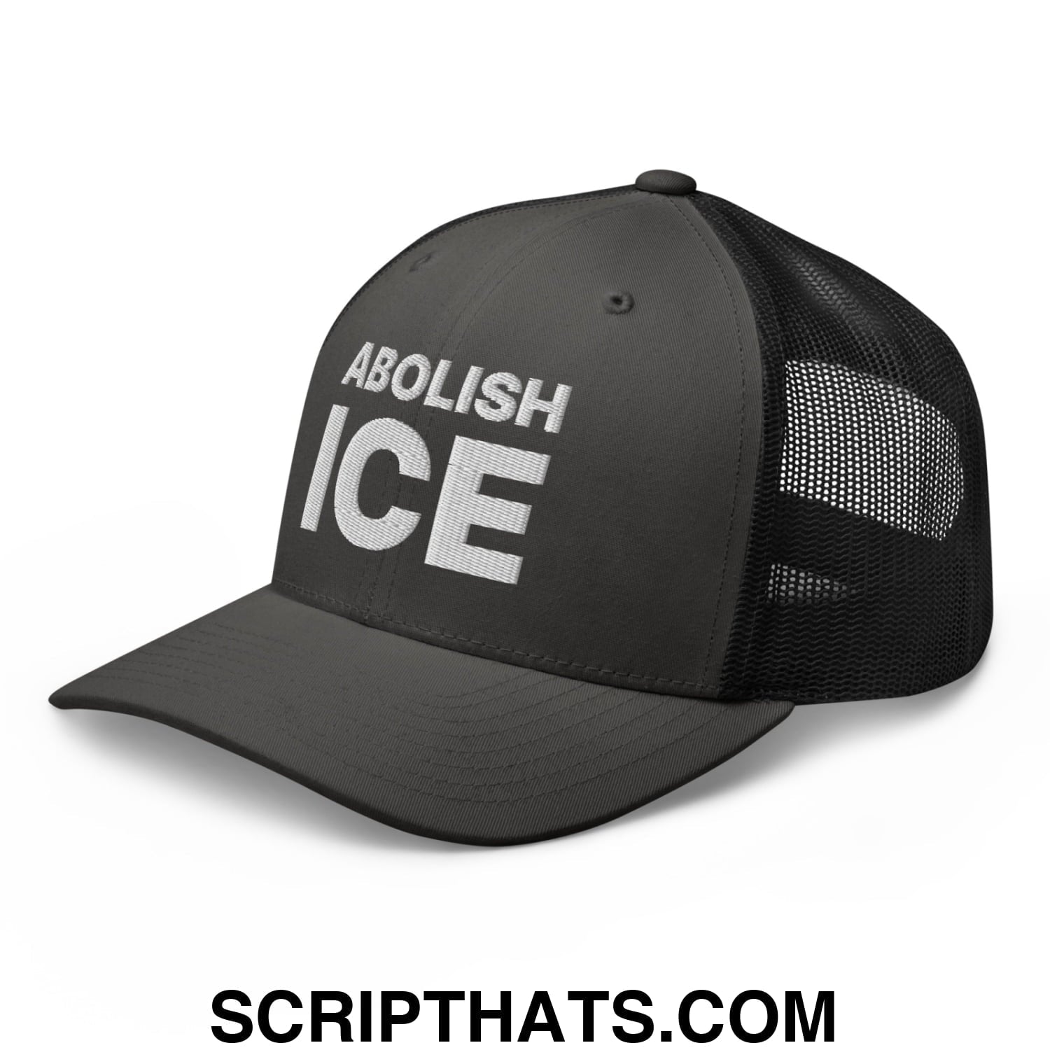 Abolish ICE Embroidered Mesh Trucker Hat
