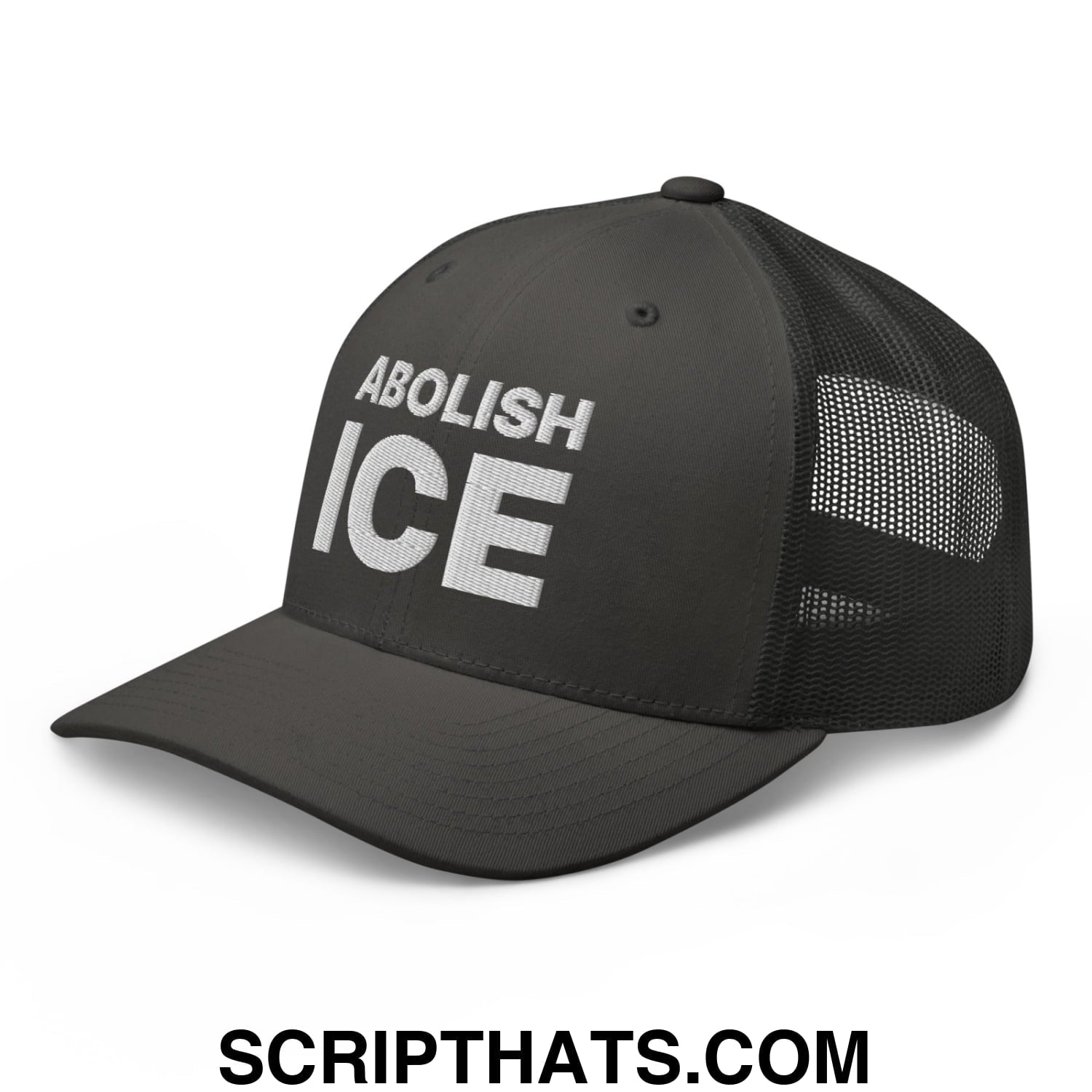 Abolish ICE Embroidered Mesh Trucker Hat