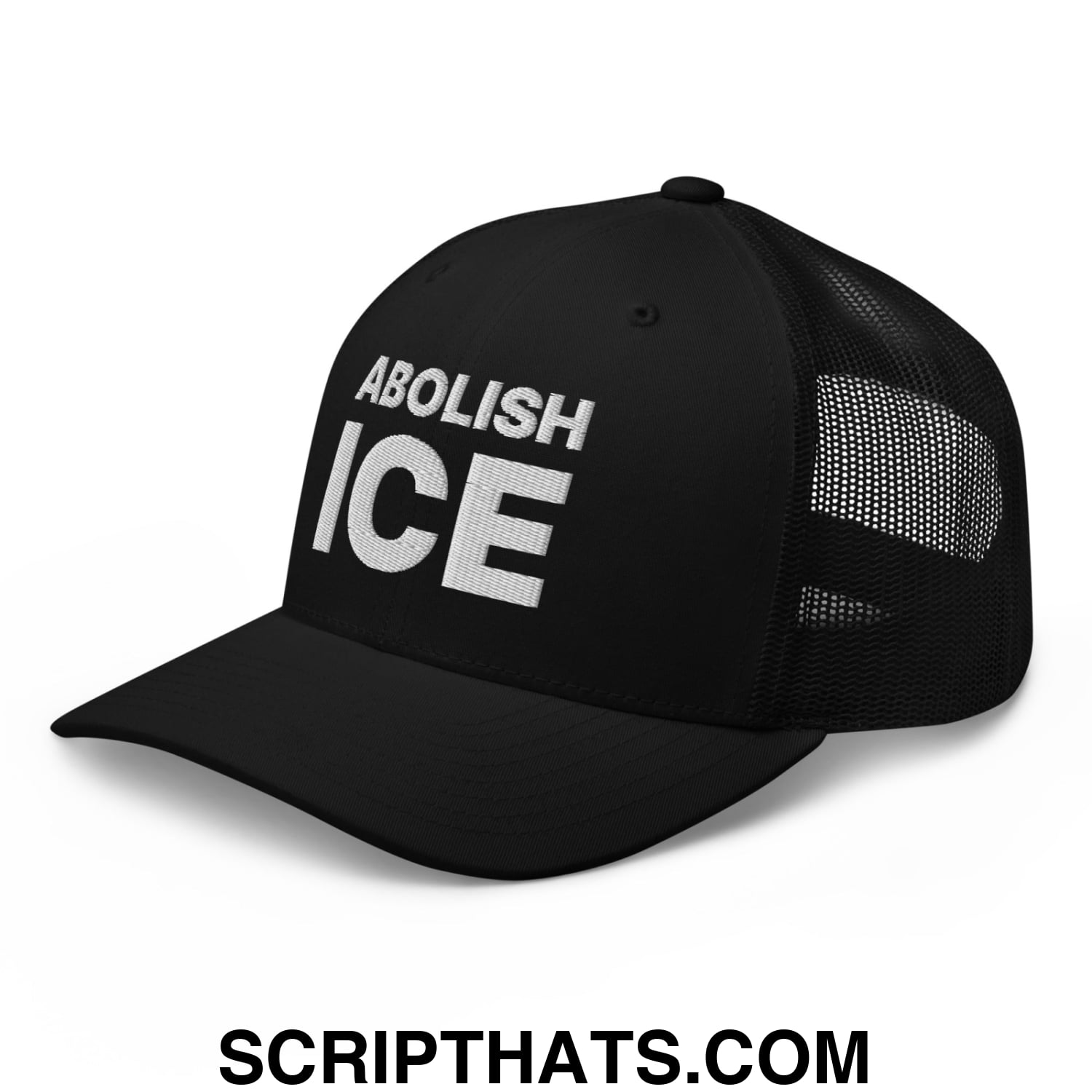 Abolish ICE Embroidered Mesh Trucker Hat