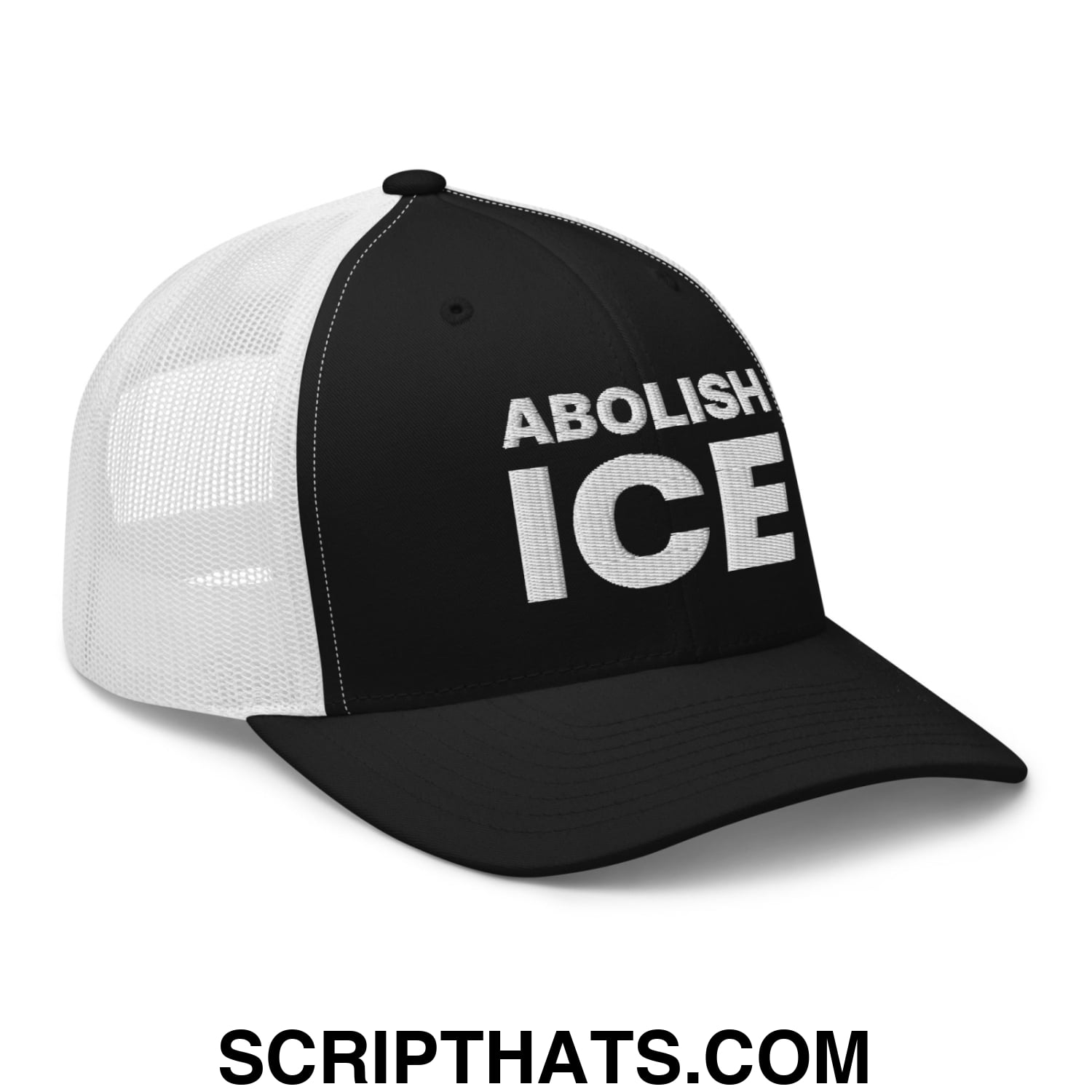 Abolish ICE Embroidered Mesh Trucker Hat