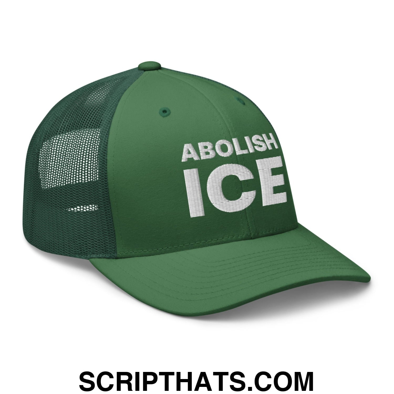 Abolish ICE Embroidered Mesh Trucker Hat