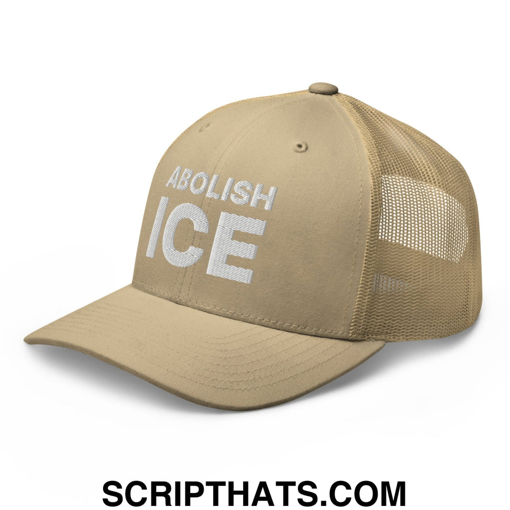 Abolish ICE Embroidered Mesh Trucker Hat