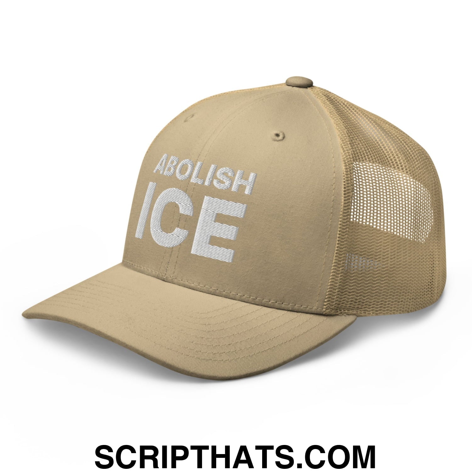 Abolish ICE Embroidered Mesh Trucker Hat
