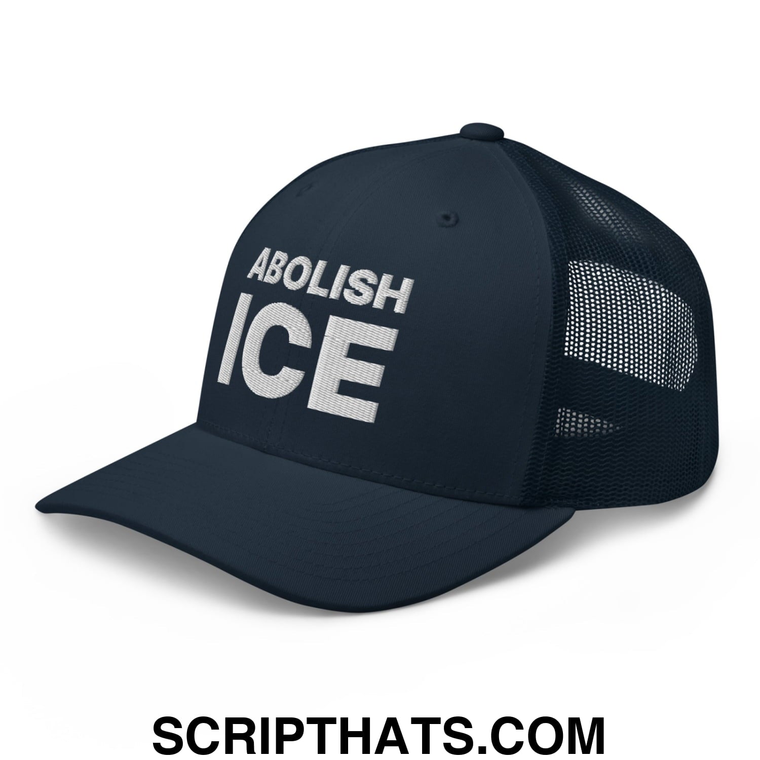Abolish ICE Embroidered Mesh Trucker Hat