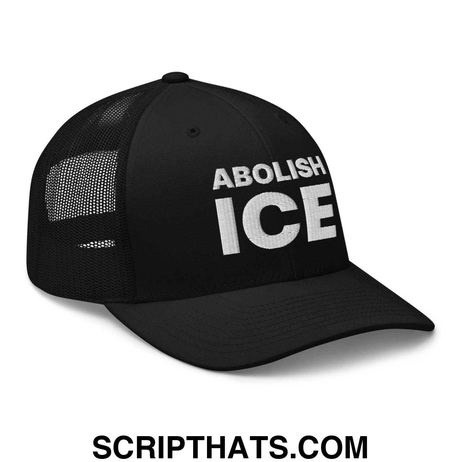 Abolish ICE Embroidered Mesh Trucker Hat