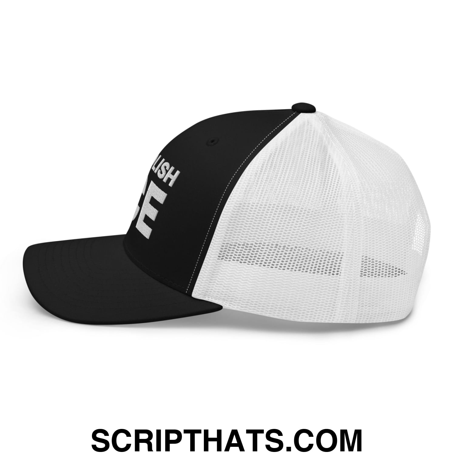 Abolish ICE Embroidered Mesh Trucker Hat