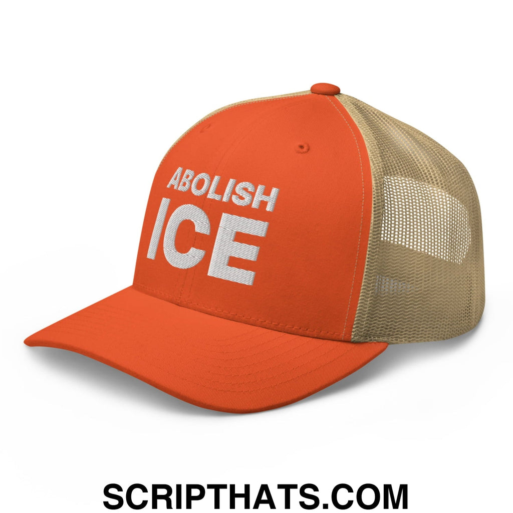 Abolish ICE Embroidered Mesh Trucker Hat