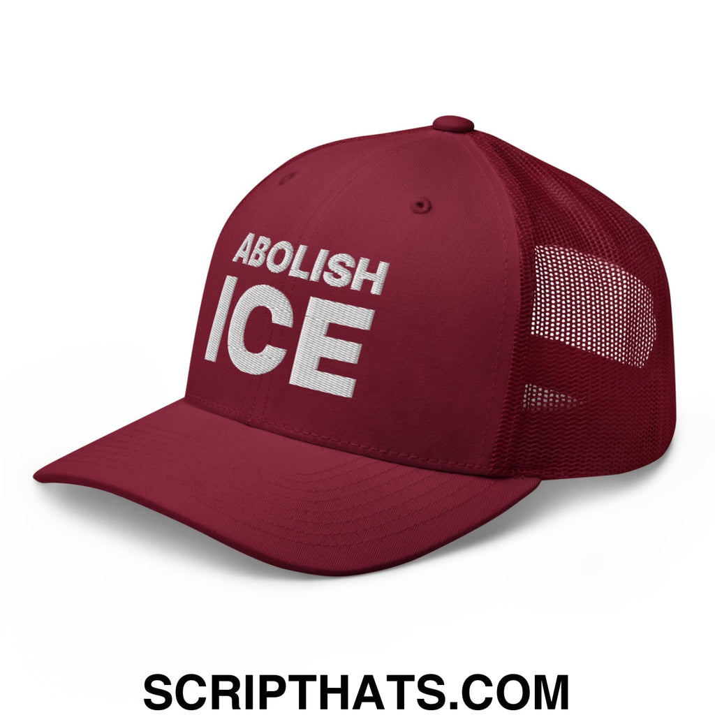 Abolish ICE Embroidered Mesh Trucker Hat