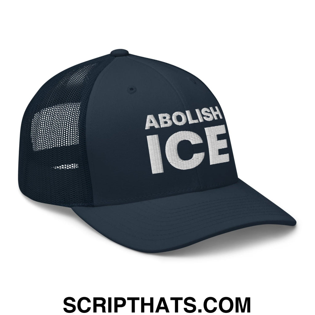 Abolish ICE Embroidered Mesh Trucker Hat