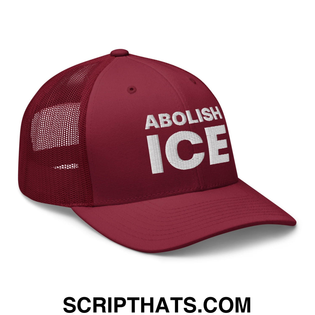 Abolish ICE Embroidered Mesh Trucker Hat