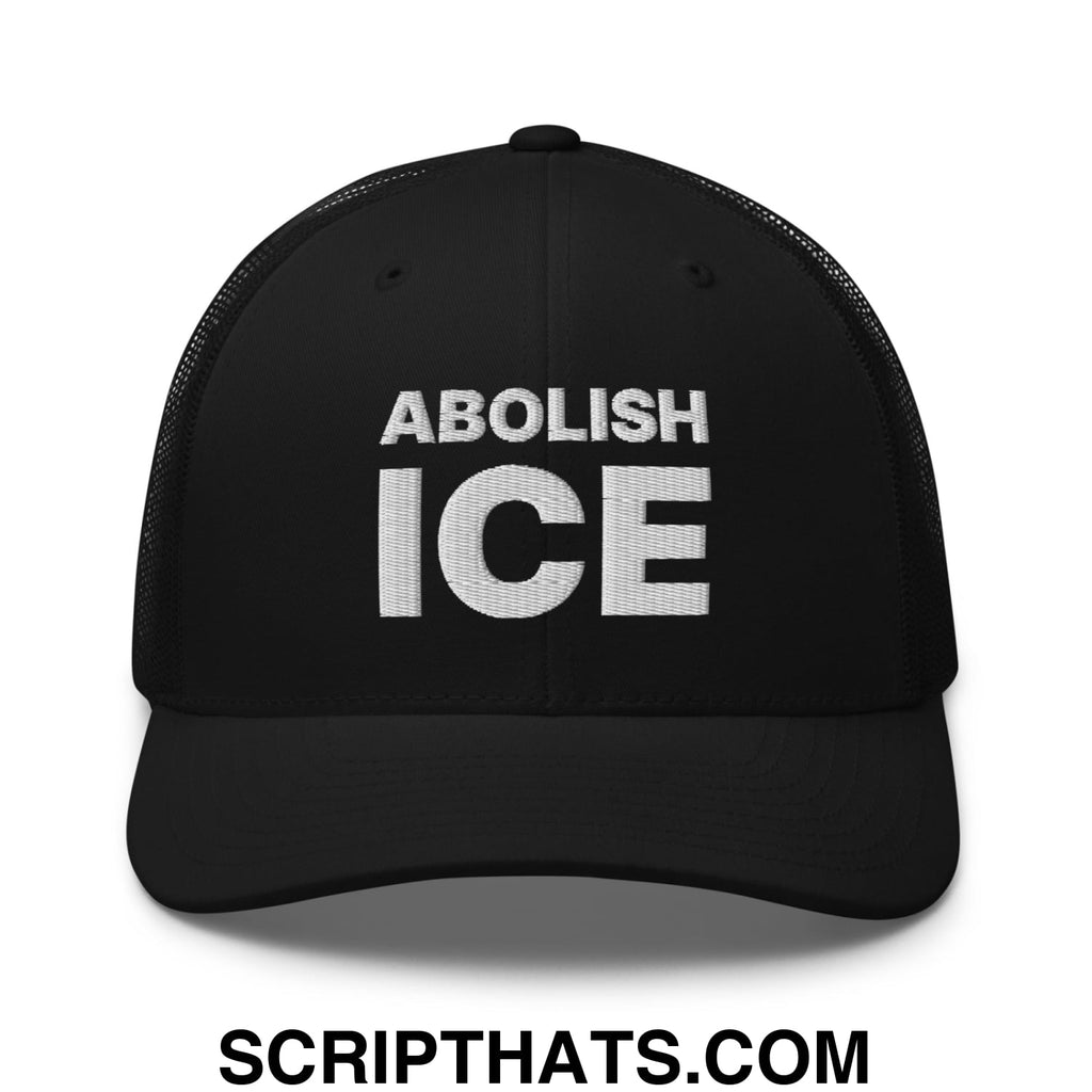 Abolish ICE Embroidered Mesh Trucker Hat