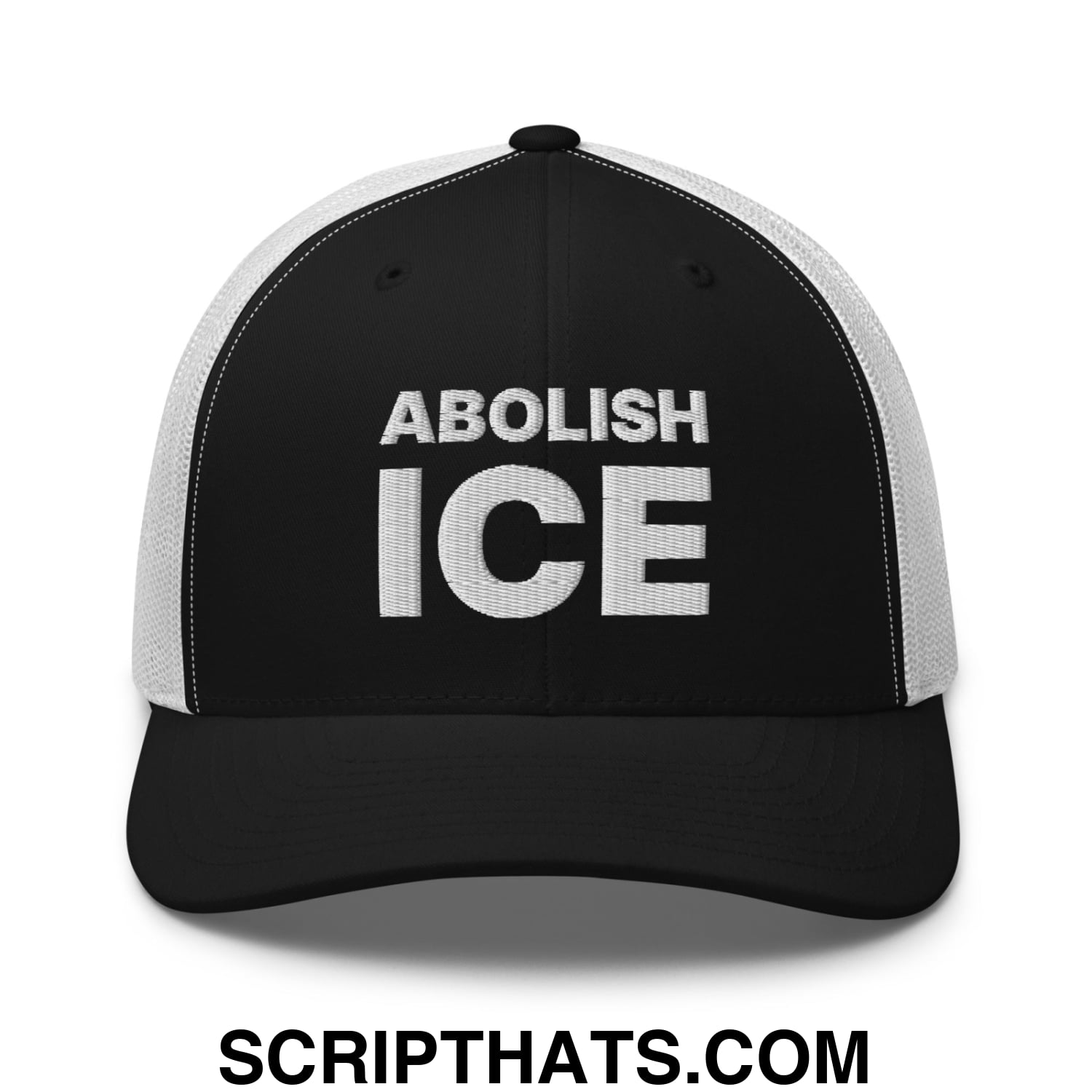 Abolish ICE Embroidered Mesh Trucker Hat