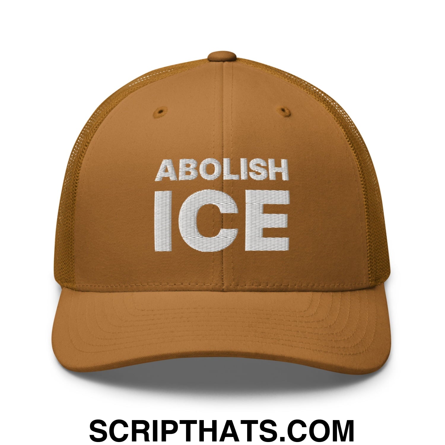 Abolish ICE Embroidered Mesh Trucker Hat