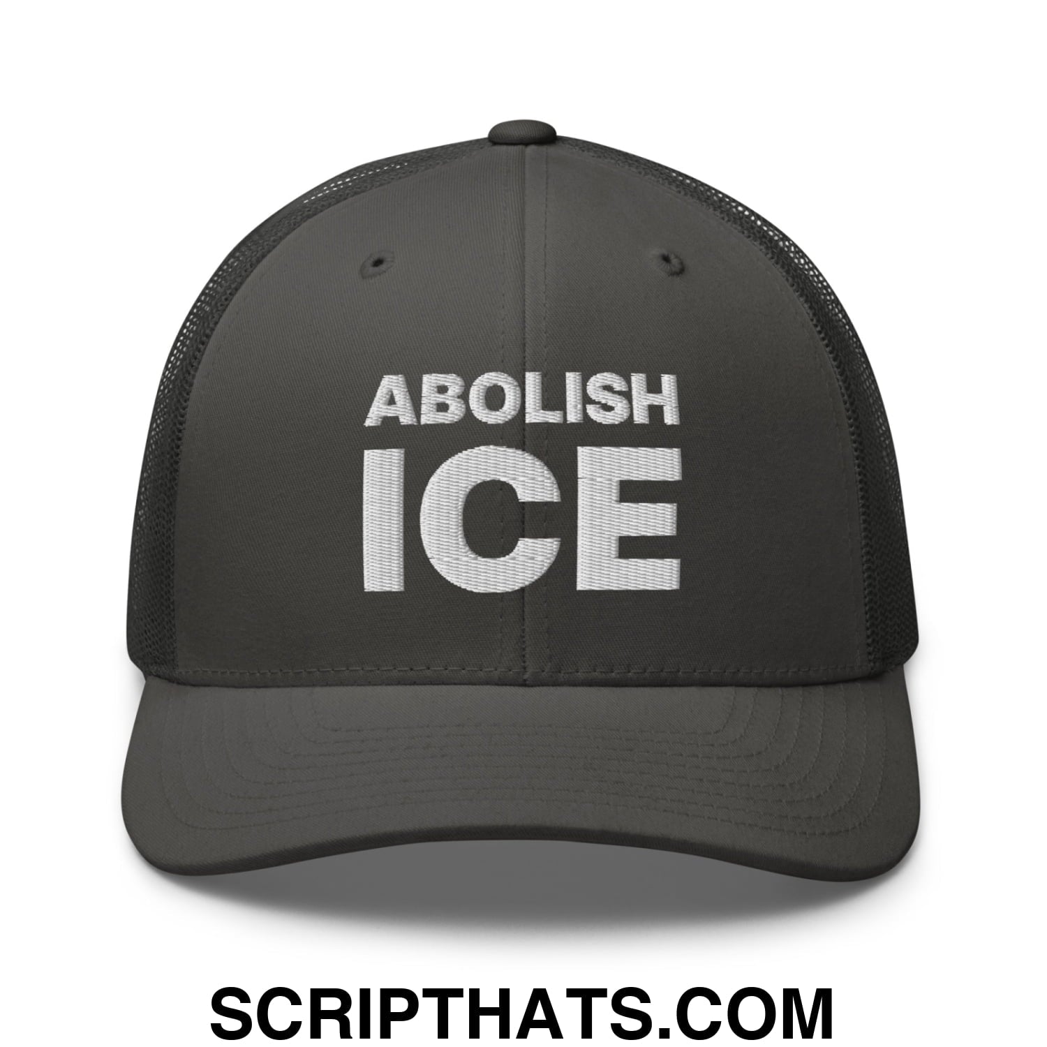 Abolish ICE Embroidered Mesh Trucker Hat