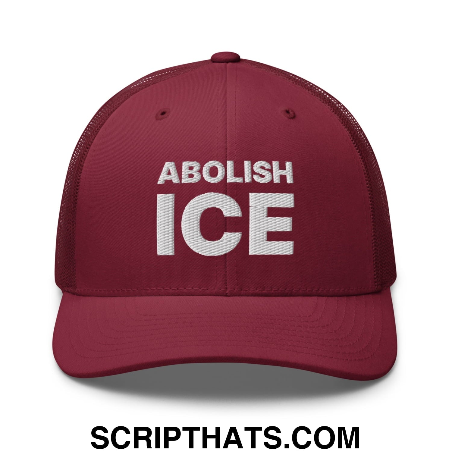 Abolish ICE Embroidered Mesh Trucker Hat