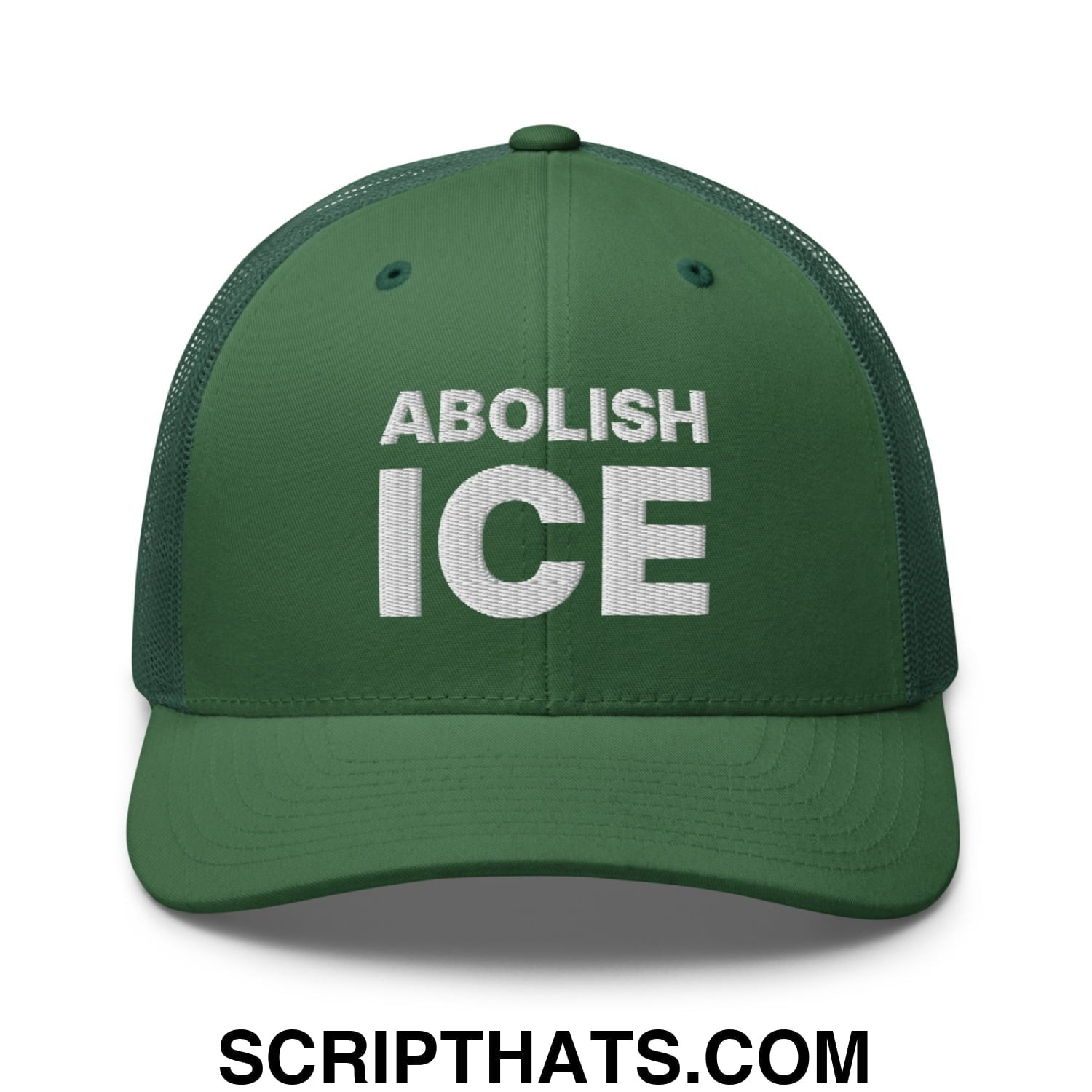 Abolish ICE Embroidered Mesh Trucker Hat