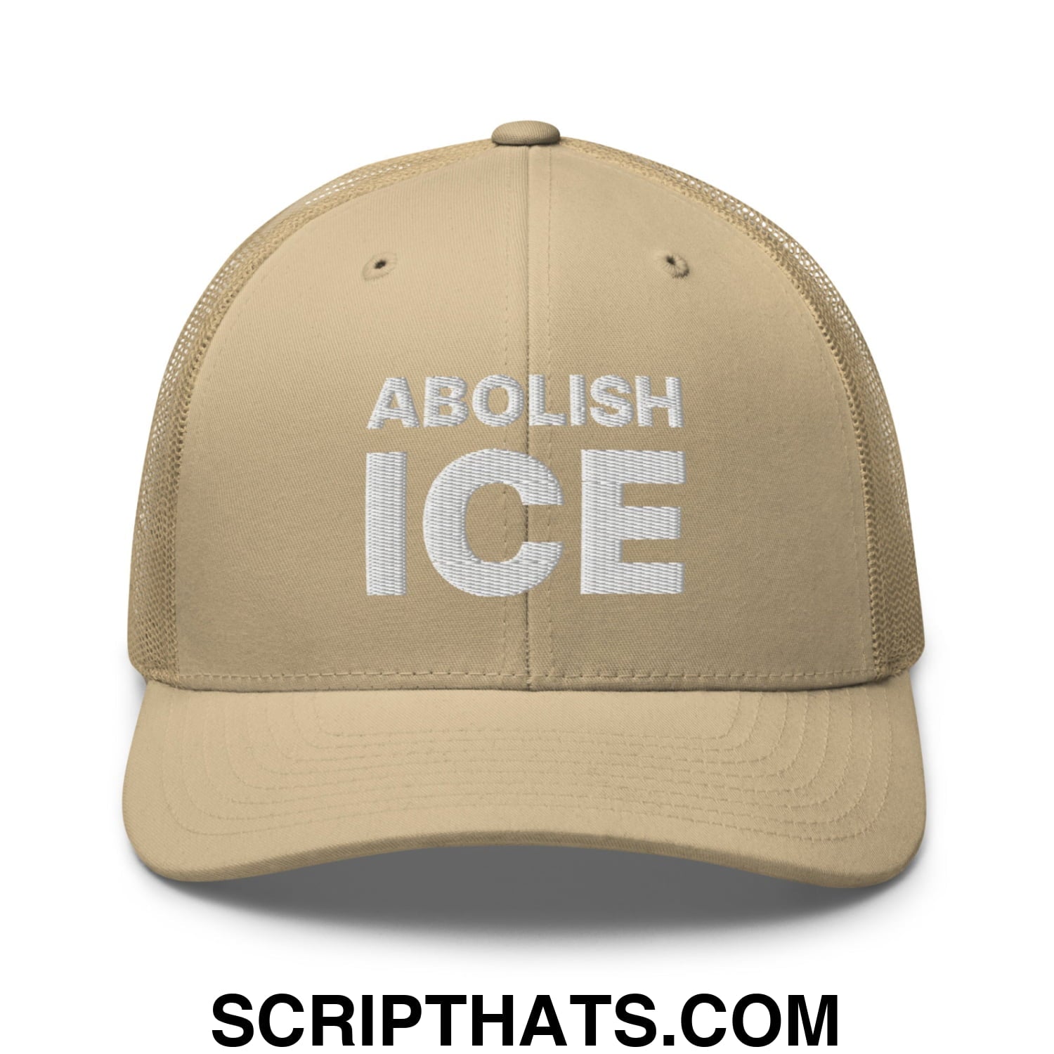Abolish ICE Embroidered Mesh Trucker Hat
