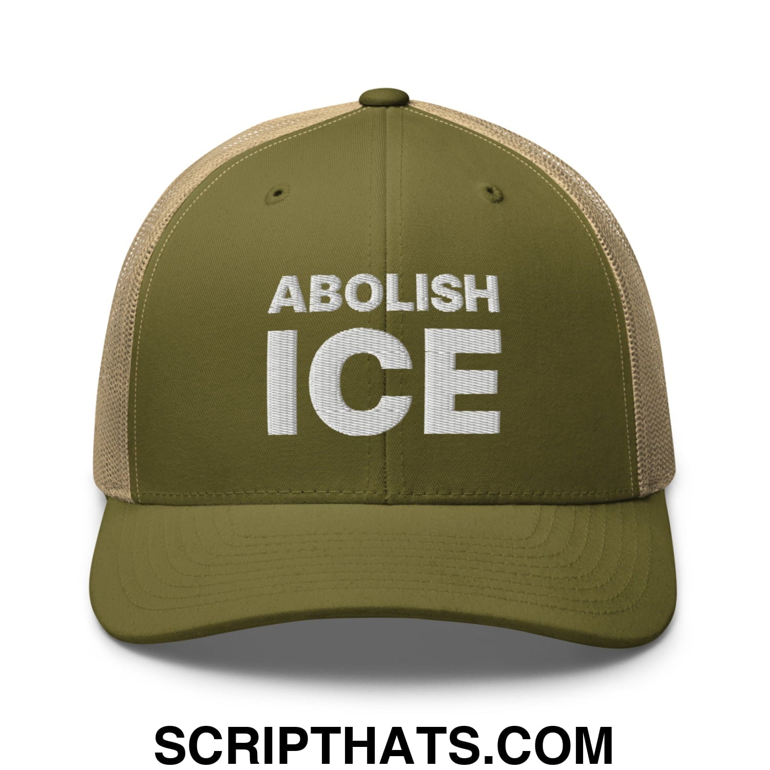 Abolish ICE Embroidered Mesh Trucker Hat