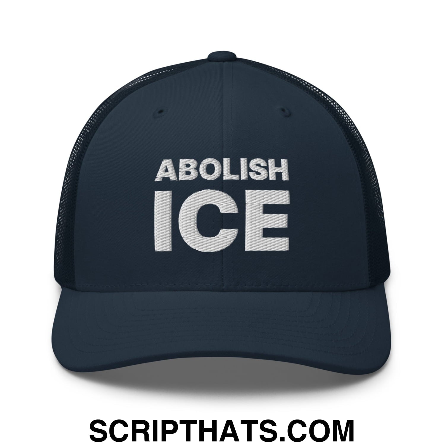 Abolish ICE Embroidered Mesh Trucker Hat