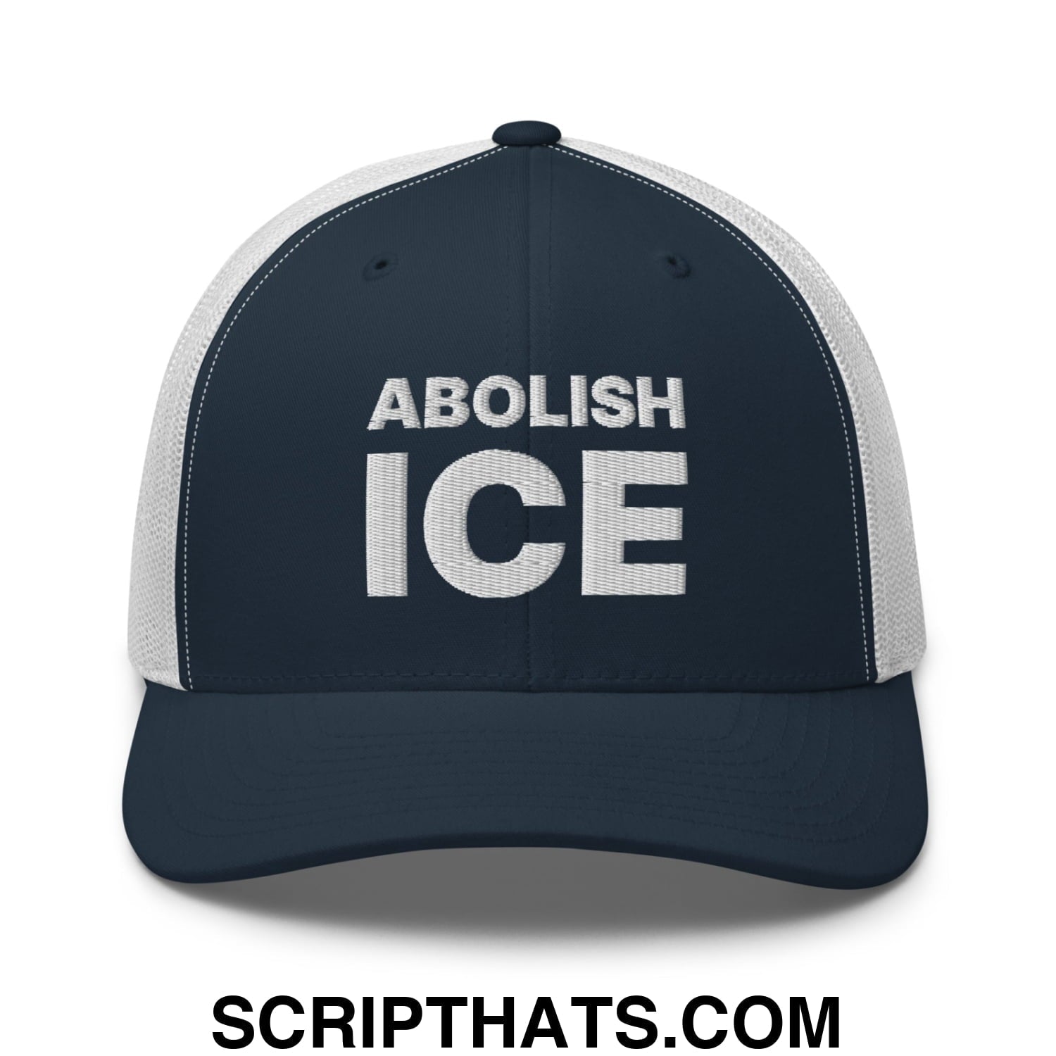 Abolish ICE Embroidered Mesh Trucker Hat