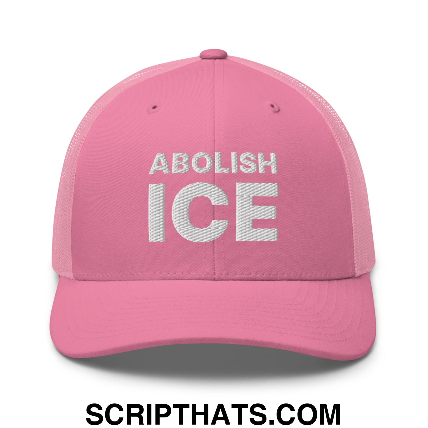 Abolish ICE Embroidered Mesh Trucker Hat